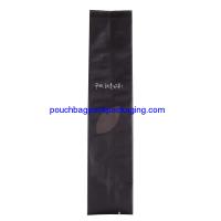 Black side gusset pouch, aluminium side gusseted bag for packaging tea