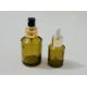 ES-S106 olive green glass essential oil bottle bulb dropper pipettes/closures/assemblies