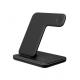Silicone Qi 3 In 1 Wireless Charger , Portable Wireless Phone Charger Stand 15w