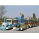 Customized Carnival trackless Train Ride 42 Adults Capacity Electric Sightseeing Train Rides