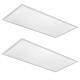 0-10V Dimmable LED Panel Lights with White & Silver Frame Cover, 120° Beam Angle