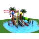 Classical Water Park Playground Equipment Food Grade Plastic Vivid Color EU Standard