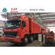 12 Wheeler Heavy Duty Dump Trailers , HOWO A7 Dump Truck With High Roof