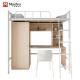 4000 X 900 X 2120mm Adult Metal Frame Bunk Beds With Desk Support customization