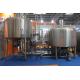 Stainless Steel 316 Turnkey Beer Brewing System Hand Or Automatic Control