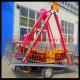 funfair and shopping mall 10 seats mobile pirate ship rides with trailer for sale