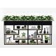 Delicate Balcony Flower Pot Shelf , Plants Metal Garden Shelves Multi Functional Fence