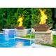 Garden Fire Pit Water Feature Combo , Fire Pit And Water Feature 2.5mm Thicknes