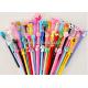 Promotional plastic ballpoint pvc decoration pen for company advertising school bank office gifts