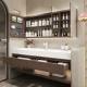MDF Board timber Bathroom Sink Cabinets Unit Silver Mirror