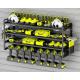 Organized Pegboard Power Tool Holder 8 Drill Wall Mount 4 Layer Heavy Duty Storage Rack
