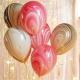 9pcs Colorful Wedding Valetine's Day Agate Marble Balloons Decoration Baby Shower Birthday Party Agate Decor Supplies