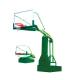 Green Outdoor Basketball Hoop , Portable Basketball Stand Steel Material For