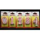 Number Birthday Candles With Red Edge And Plastic Holder