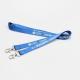 Double Clip Full Body imprinted branding lanyards Exhibition event Full Color Printed ID Badge Holder two hooks