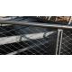 Rustless Banister Safety Net Stainless Steel Knotted Mesh Type Fatigue Resistance