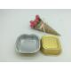 Biodegradable Aluminum Foil Cups Gold Colored Foil Cupcake Liners Bakery Containers