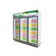 Multi Gate Glass Budget Upright Refrigerated Display Cabinet Chest Freezer 738L