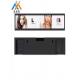 TFT Type Stretched Bar LCD Display Digital Signage Media Player 19 Inch AC110-240V