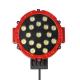 New Round led work lamp 12V 24V 3800lm 51W Red 7inch led work light for Truck, offroad vehicle 4x4