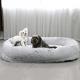 Wholesale High Quality 160cm Human Washable Non-Slip Long Plush Giant Fluffy Pet Bed For Cats And Dogs
