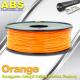 Orange 3D Printing Materials 1.75mm ABS 3D Printer Filament In Roll