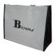 OEM Printing Browns Whte / Black PP Woven Fabric Shopping Bag Environment Friendly