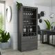 Luxury Corner Wine Cabinet for Living Room Bar Kitchen Display Glass Modern Furniture