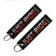 PMS Color Embroidered Keychain Tag 150*25MM Personalized Embroidered Keychains