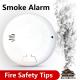 Household 85dB 9 Volt Smoke Alarm Detector Low Consumption