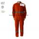 Orange Cotton Lightweight Fr Coveralls With Reflective Trim Protective Clothing