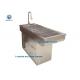 Two Water Outlets Veterinary Operating Table Stainless Steel Disposal Table