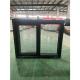 Black American Series UPVC Single Sliding Windows Smoothly Push And Pull