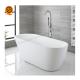 Italy Style Artificial Stone Bathtub White Freestanding Bath