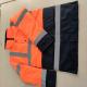 ANSI 100% Polyester 300D Oxford Fabric Reflective Hi Vis Waterproof Jacket 180g