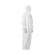 Dust And Waterproof Non Woven Coverall With Front Long Zipper / Elastic Cuffs