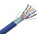 HDPE FTP Cat6 Data Cable BC Polyethylene 0.57mm Solid Copper ANATEL