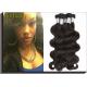 Black Peruvian Virgin Remy Human Hair Extensions Body Wave Type