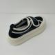 OEM Black Canvas Trainers Womens Rubber Outsole Wide Fit Canvas Trainers