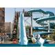 Fiberglass Open Spiral Water Slide Anti - UV 6-8mm Normal Thickness For Swimming Pool