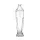 Collar Material Aluminum Plastic PP Clear Glass Bottles for 750ml and 550ml Liquor