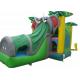 Tropical Jungle Trees Elephant Inflatable Bounce House Combo With Shade Cover