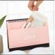 Colorful Paper Desk Wall Calendar Multi Functional With Storage Money Inner Pocket