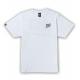 Men's Plus Size 100% Cotton Short Sleeve Polo Tshirt with Custom Print in Soft White