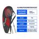 Aluminum Alloy Badminton Racket Set 1 Pair with Moderate Racket Hardness 63cm Length