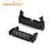 Black 2.54mm Right Angle Pin Header Ejector Header Connector Dip Type For Pcb Board