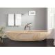 Oval Shaped Durable Natural Stone Bathtub Sandstone Travertine Material