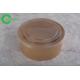 Hot Soup Restaurant Paper Salad Bowl 1300ml Container With Plastic Lid