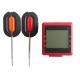 Food Grade Bluetooth Grill Thermometer , Bluetooth Cooking Thermometer Red / Black Color
