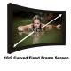 New Arrival Curved Fixed Frame Projection Screen130 Inch 16:9 Ratio Projector Screens 3D